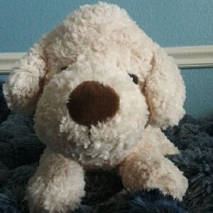 Plush Cream Dog Toy